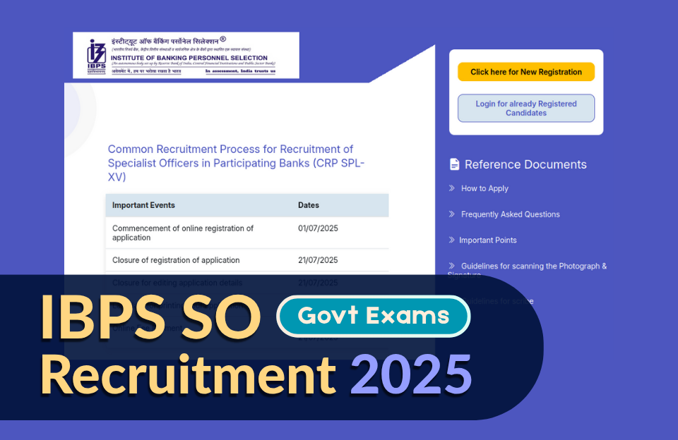 IBPS SO Notification 2025
